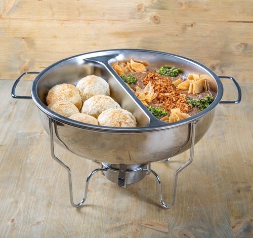 Duo Chafing Dish - Served in a chafing dish collected the next day , Preparation time 60min enough for 3 persons