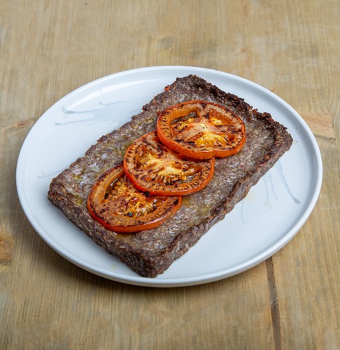 Baked Meat With Tomatoes - Served with vermicelli rice and tahini sauce