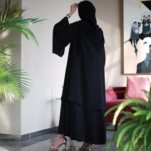 Hanay Abaya - Cloche Two Layers - High quality internet