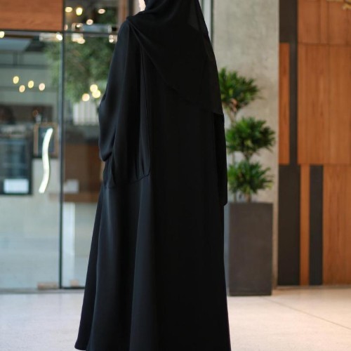 Hanay Abaya - Bisht with Light Crumbs and Bream - High quality internet - abaya with a wrap