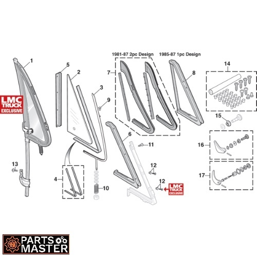 Parts Master - طقم ربل جام المثلث LMC - طقم ربل جام المثلث LMC