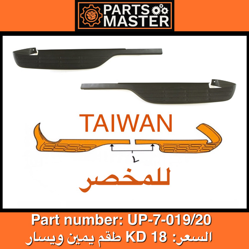 Parts Master - طقم بلاستيك دعامية خلفة يمين و يسار مخصر TAIWAN - طقم بلاستيك دعامية خلفة يمينويسار مخصر TAIWAN