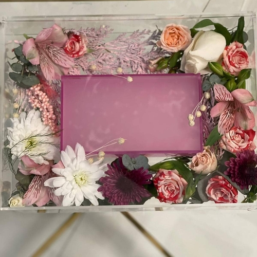 Fresh flower money Box - size 30×23 cm