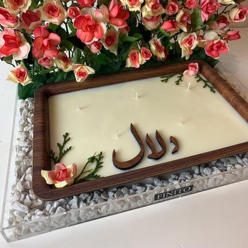 شمعه دلال ورد صناعي