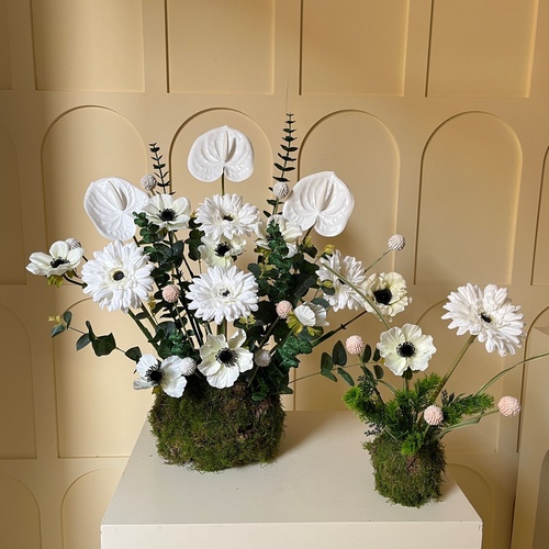 سنتر بيس ورد صناعي 2 كبير  وصغير