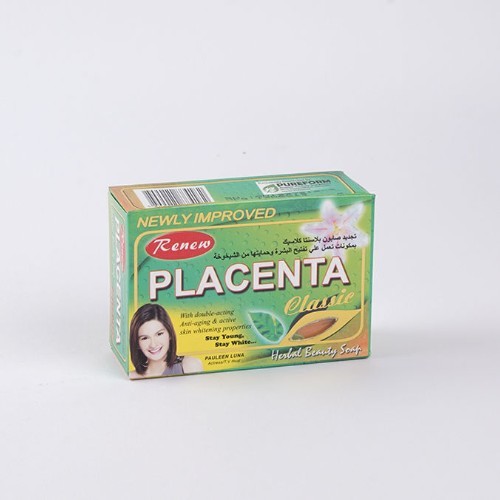 RDL Kuwait - RENEW PLACENTA CLASSIC SOAP 135 G - It works to lighten the skin, protect it from aging and increase skin hydration.