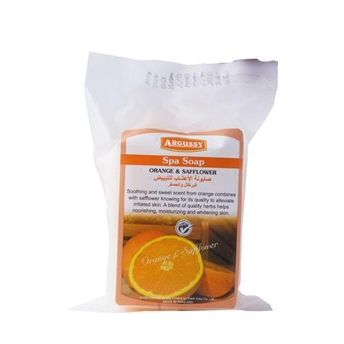 RDL Kuwait - SPA SOAP ORANGE&SAFFLOWER 100G - زيت البرتقال المطرى والحلو مع العصفر وهو معروفا بنوعيته في تنعيم وتطرية الجلد المتهيج