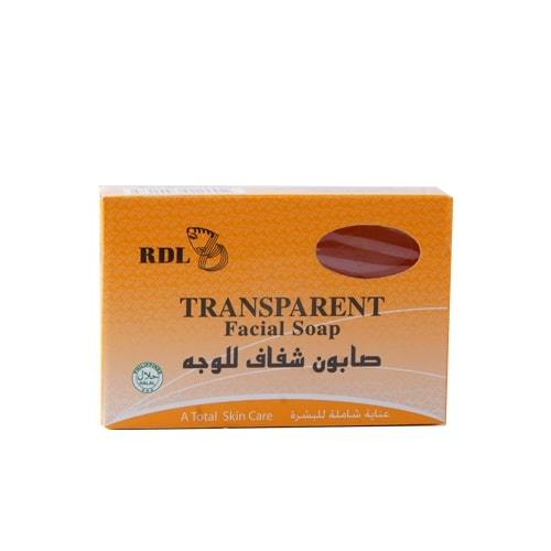 RDL Kuwait - RDL TRANSPARENT FACIAL SOAP 135 G - Contains USP grade glycerin which is gentle and soft on the skin and helps retain skin moisture. Use as a facial moisturizer twice daily, massage gently and leave for 3 minutes, then rinse well with water.