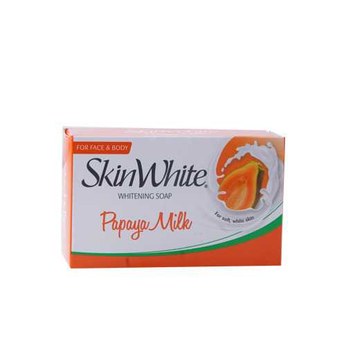 RDL Kuwait - SKINWHITE WHITENING SOAP PAPAYA MILK 90G - Papaya Milk Whitening Soap is a natural way to whiten. It contains papaya for whitening and the creamy goodness of milk to moisturize and nourish the skin.