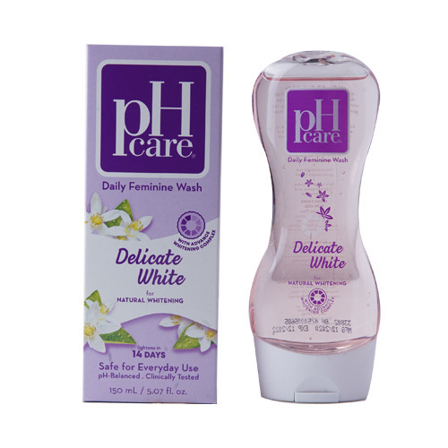 RDL Kuwait - PHCARE daily feminine wash delite white 150 ml - PH Care Wash allows for thorough cleansing while maintaining the skin's natural pH and contains ACTIVECOOL, a special premium that gives a feeling of freshness every time.