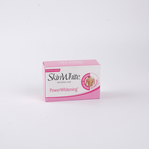 RDL Kuwait - SKINWHITE WHITENING SOAP POWER WHITENING 125 G - Experience the power of Skin White Ola Skin Lightening Soap 
 Helps stop the production and release of dark pigments 
 Accelerates skin rejuvenation to reveal fairer skin 
 Strengthens the skin barrier to help protect against UV rays that cause skin darkening and damage