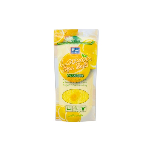 RDL Kuwait - YOKO LEMON SPA SALT 300 G - Strengthens the skin and makes it feel natural and soft to look shiny and new.