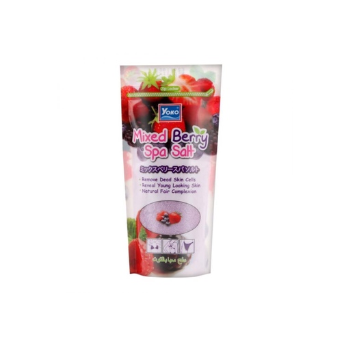 RDL Kuwait - YOKO MIXED BERRY SPA SALT 300G - Removes dead skin, reveals youthful and vibrant skin and exposes natural skin tone.