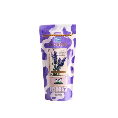 RDL Kuwait - YOKO LAVENDER SPA MILK SALT 300G - It lightens the skin. It removes and helps dirt and dead skin cells.