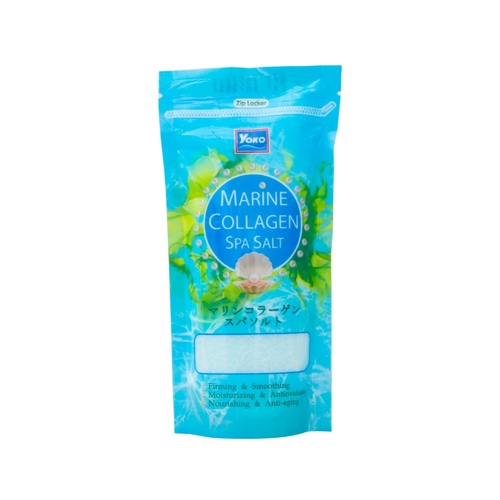 RDL Kuwait - YOKO MARINE COLLAGEN SPA SALT 300G - Spa Salt Scrub Marine Collagen Formula With undersea nature benefits such as collagen, pearl extract, algae extract, vitamin B3 reveals new skin that is radiant. Soft texture