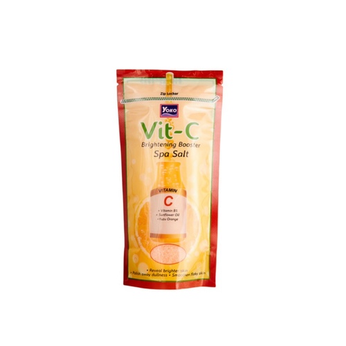 RDL Kuwait - YOKO VIT- C BRIGHTENING BOOSTER SPA SALT 300G - Perfect skincare with a spa salt scrub formulated with Yuzu Extract. Vitamin B5 and Sunflower Oil. Helps with rough skin. Dull from pollution and sun rays to look brighter. Scrub away old, dull skin cells. Reveal new, smooth skin you'll love. Prepare your skin for the next step in beautiful skincare.