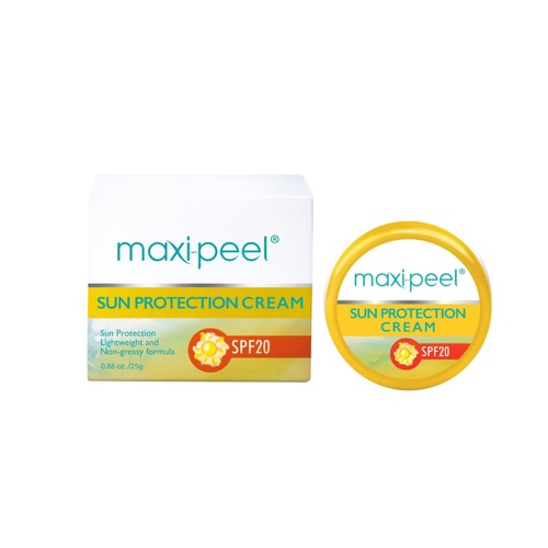 RDL Kuwait - MAXIPEEL SUN PROTECTION CREAM 25 G - Light, non-greasy sunscreen SPF 20