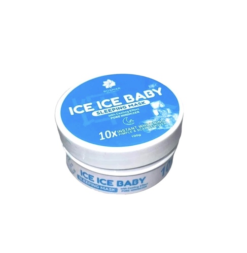 RDL Kuwait - Mask ICE ICE BABY 100Gm - Sleeping mask with cooling effect to reduce pores, remove pimples and scars