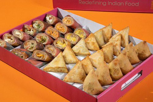 Chamosa Box - 18 type of mini chapati and 18 type of mix samosa