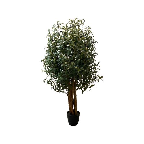 Artificial Olive tree - Hight 1.2 m  Trunk wood  branches wood  stem plastic ,iron,wire leaves silk  without pot