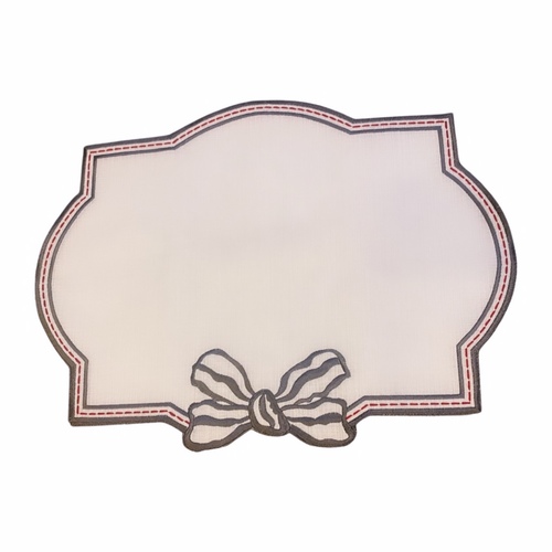 placemats (6 pcs ) - 6 pcs  Embroidered raw linen