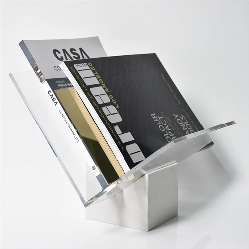 book holder - Marble Acrylic book Holder