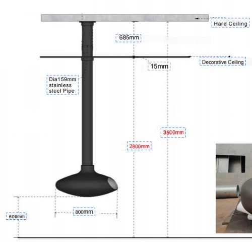 electric hanging fireplace