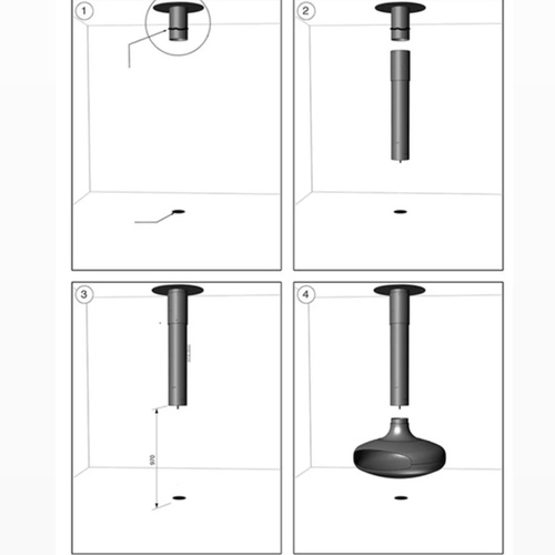 electric hanging fireplace