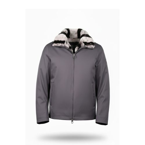 Raincoat Jacket With Rex Rabbit Fur Lining - 017 - 89