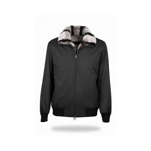 Raincoat Jacket With Rex Rabbit Fur Lining - 019 - 3