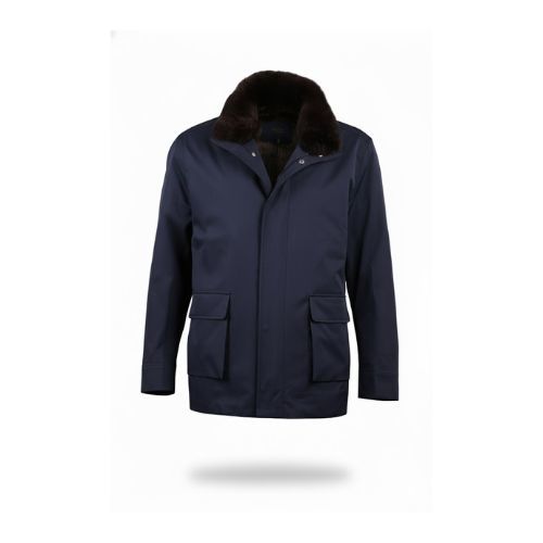 Raincoat Jacket With Fur Rex Rabbit - 014 - 103