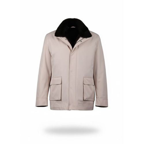 Raincoat Jacket With Fur Rex Rabbit - 014 - 11