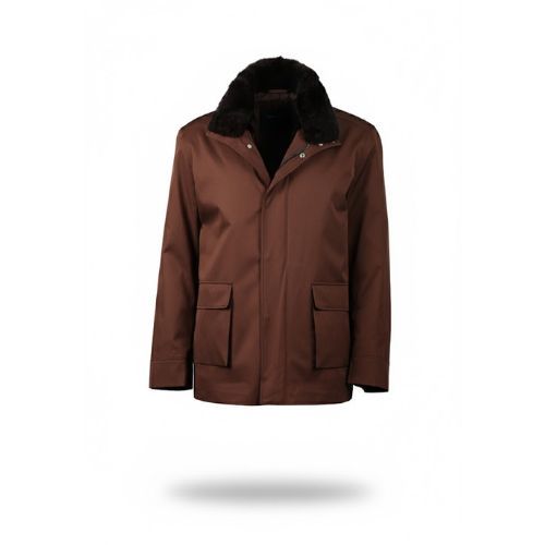 Raincoat Jacket With Fur Rex Rabbit - 014 - 68