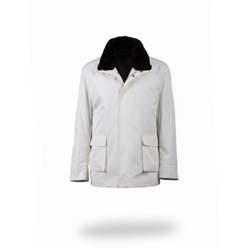 Raincoat Jacket With Fur Rex Rabbit - 014 - 25