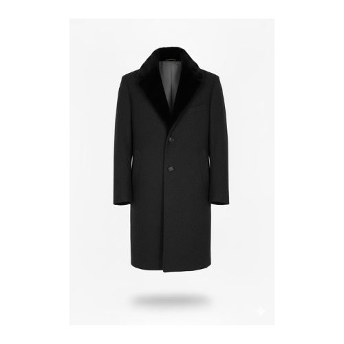 Fabric Jacket  With Cotton Lining and Mink Fur-021-35