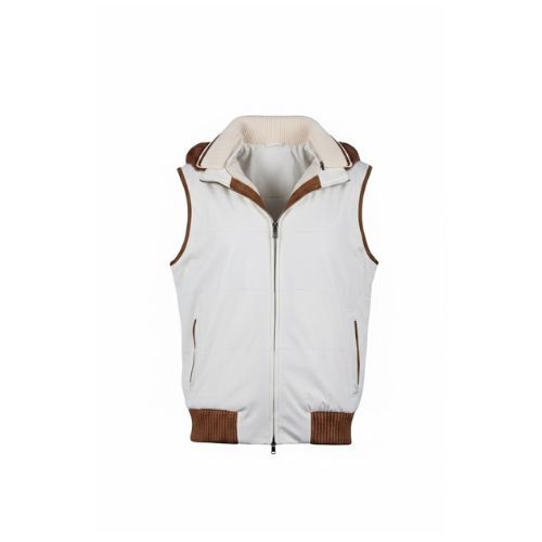 Raincoat Vest With Fabric Lining And hood With Fur Rex Rabbit - 031 -  .25