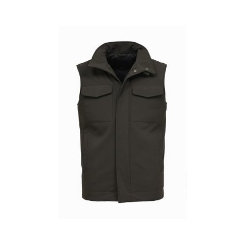 Raincoat Vest With Cotton -0127- Brown