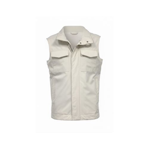 Raincoat Vest With Cotton -0127- Beige