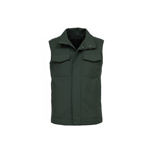 Raincoat Vest With Cotton -0127- Green