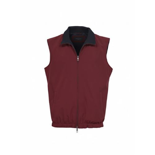 Raincoat Vest With Cotton Lining and Double Face -0126- Maroon