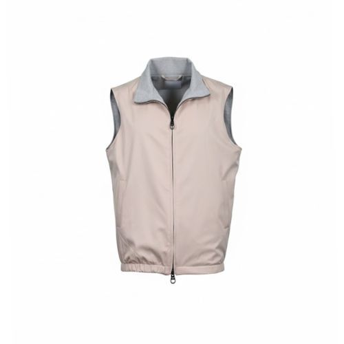Raincoat Vest With Cotton Lining and Double Face -0126 - Beige