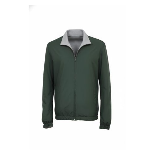 Raincoat Jacket With Cotton Double Face -0116-  Green