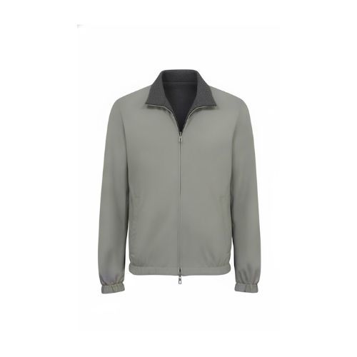 Raincoat Jacket With Cotton Double Face -0116- Olive