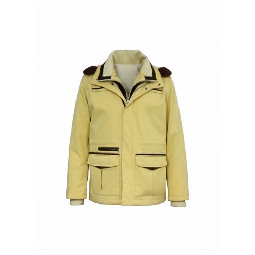 Raincoat Jacket With Fabric and Rex Rabbit Hood - 027 - 93