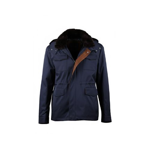 Raincoat Jacket With Fur Rex Rabbit, Lining and Hood - 0013 - 103