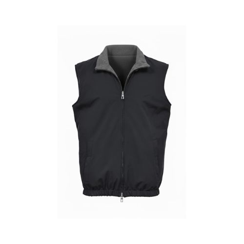 Raincoat Vest With Cotton Lining and Double Face -0126- Black