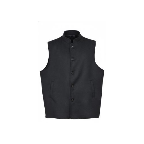 Fabric Vest with Polyester 2 -0133- Black