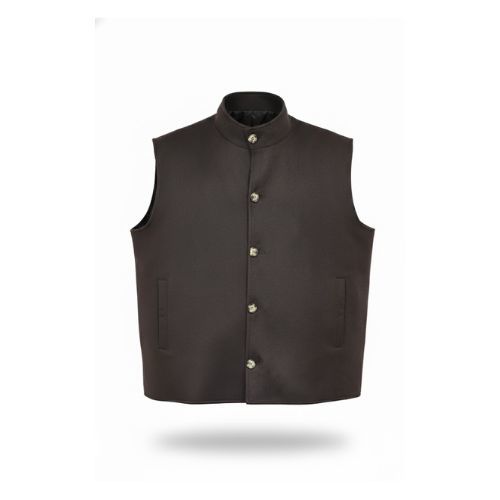 Fabric Vest with Polyester 2 -0133- Brown