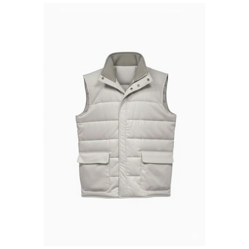 Cashmere Vest With Cotton Lining -0130- Beige