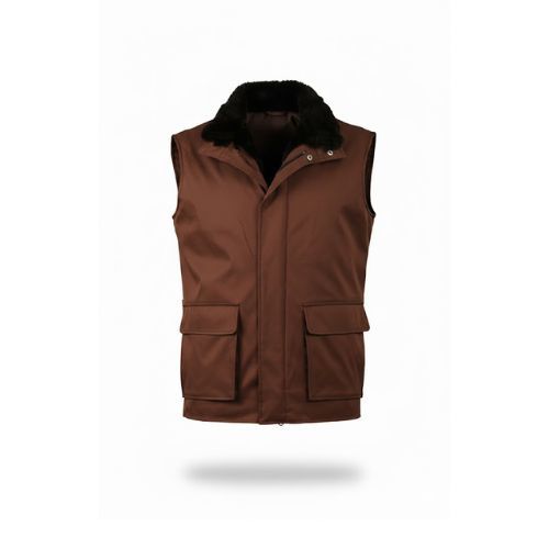 Raincoat Vest With Fur Rex Rabbit- 002 -68